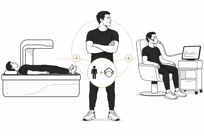 DEXA scan and RMR test bundle in Wirral | TELOMYX body composition plus resting metabolic rate at EmpoweredFit Arrowe Park
