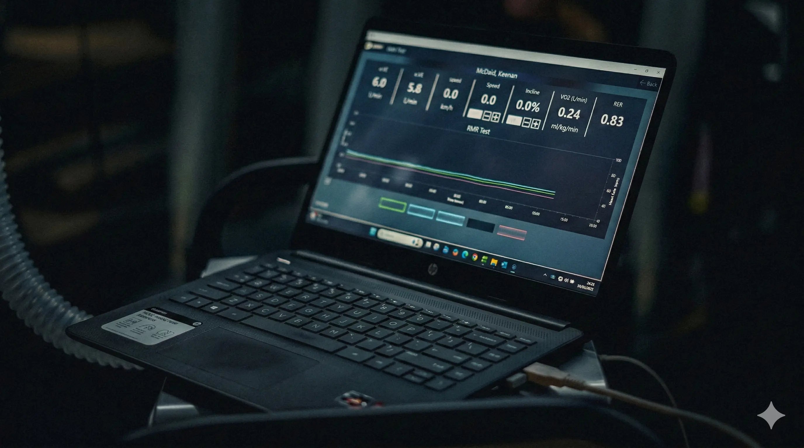 RMR data on a laptop