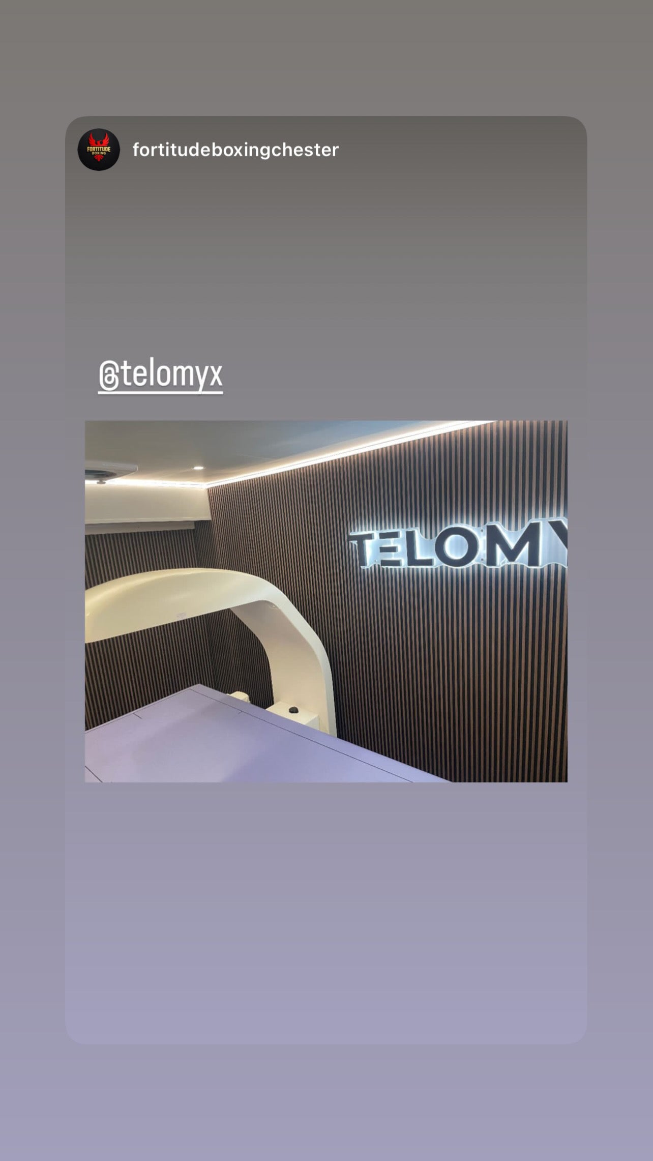 A happy customer posting on instagram about telomyx