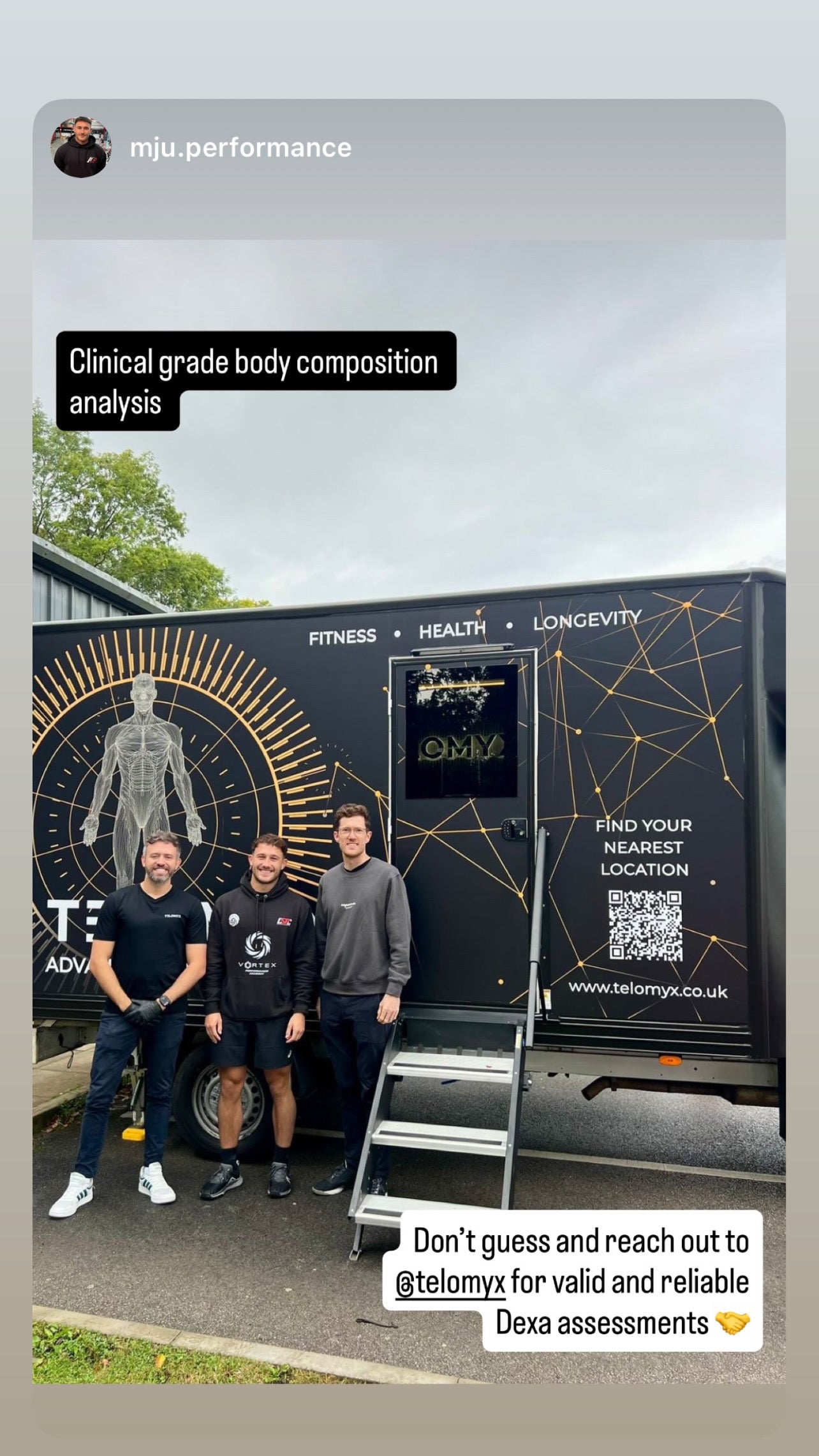 A happy customer posting on instagram about telomyx the appearance of the image